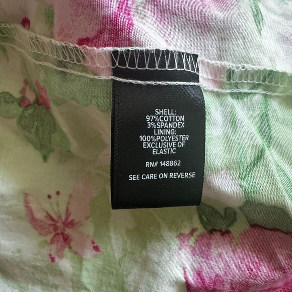 Torrid Sleeveless Pink & Green Floral Pastel Smocked Tiered Sun Dress - Plus 3X - Picture 5 of 6